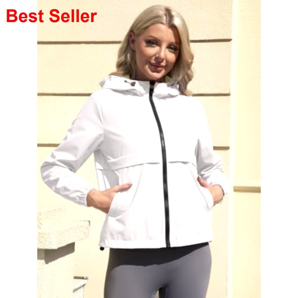 Waterproof Reversible Rain Jacket Lightweight Pac… - image 2